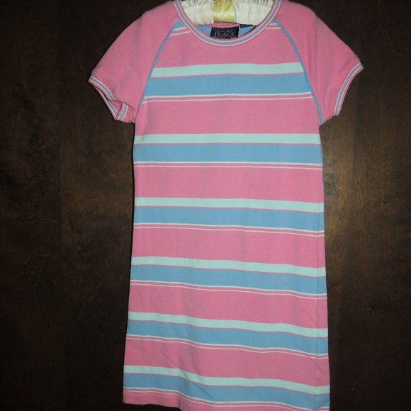 The Children's Place - Girl's Short Sleeve Tee-Shirt Dress - Picture 2 of 4